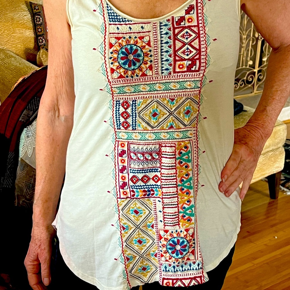 johnny was embroidered top